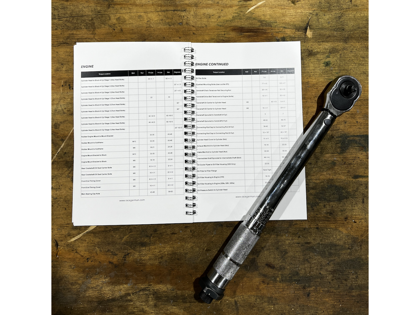 E30 Torque Guide Booklet-Tools-Silicon Valley Bimmer