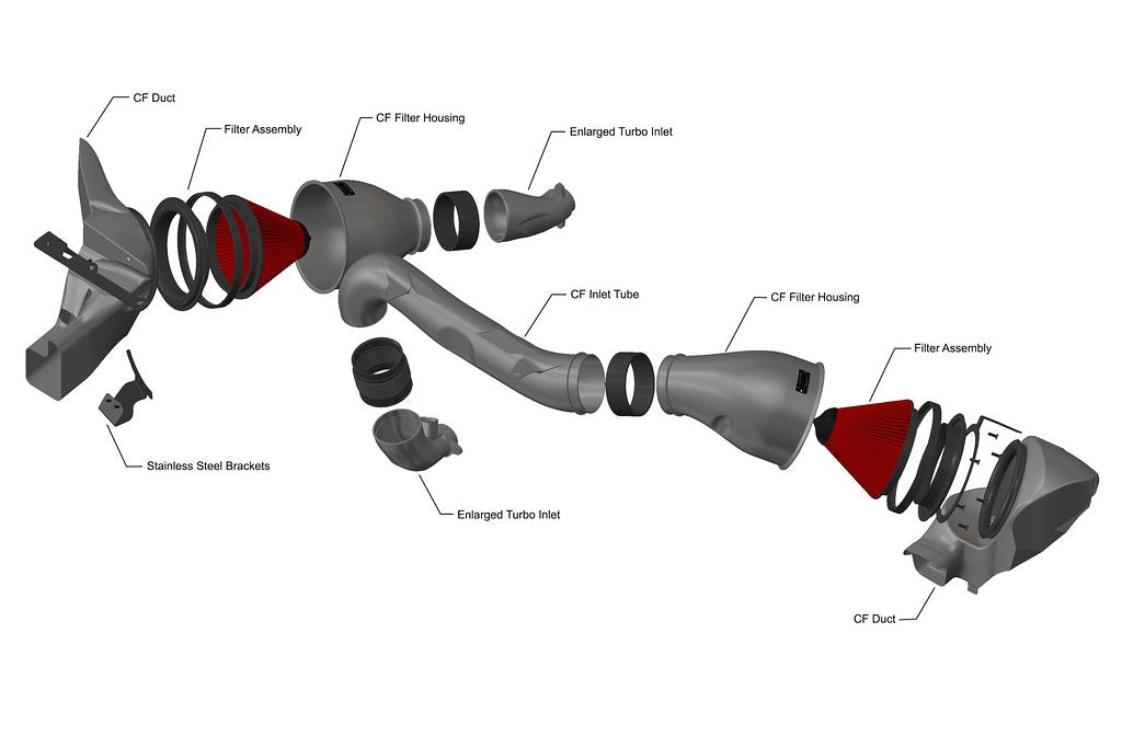 Eventuri BMW G8X M2 / M3 / M4 Black Carbon Intake System - V2-Performance-Silicon Valley Bimmer