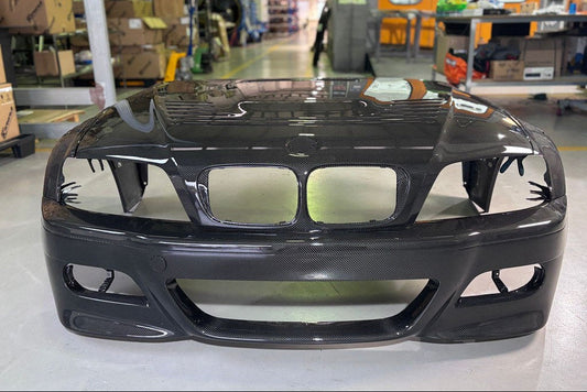 Karbonius E46 M3 Carbon Front Bumper Cover-Exterior-Silicon Valley Bimmer