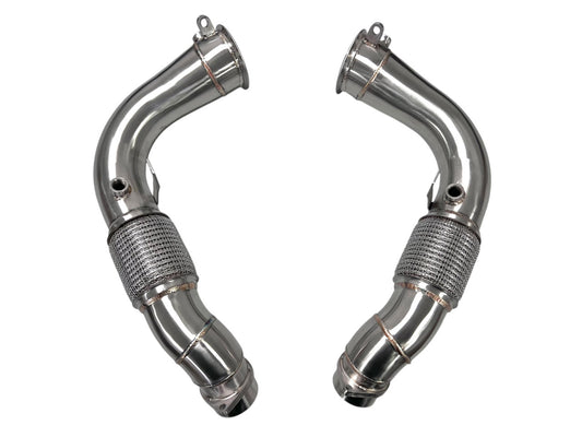 MAD BMW 2024+ X5M X6M F95 LCI F96 LCI Competition S68 Primary Downpipes Catless-Exhaust-Silicon Valley Bimmer