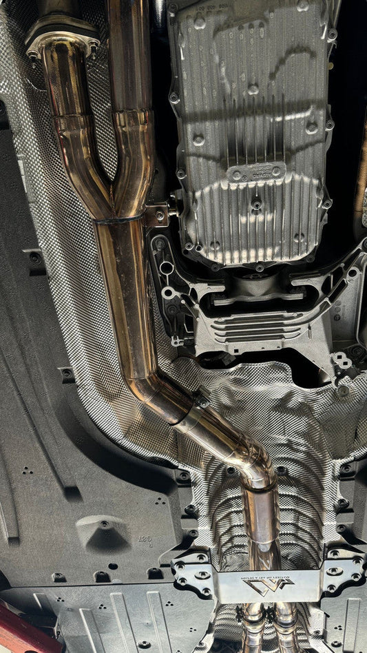 MAD BMW G87 M2 S58 Resonated Single Midpipe (Brace Included)-Exhaust-Silicon Valley Bimmer