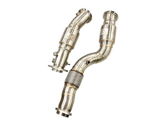 MAD BMW M2C M3 M4 S58 Resonated Downpipes W/ Flex Section-Exhaust-Silicon Valley Bimmer