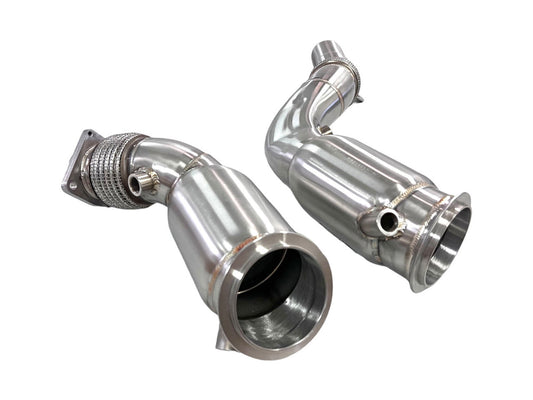 MAD BMW S55 Catted Downpipes M2C M3 M4 W/ Flex Section-Exhaust-Silicon Valley Bimmer