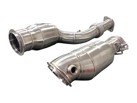 MAD BMW S58 Catted Downpipes M3 M4 G80 G82 G83 W/ No CEL Guarantee & Flex Section-Exhaust-Silicon Valley Bimmer