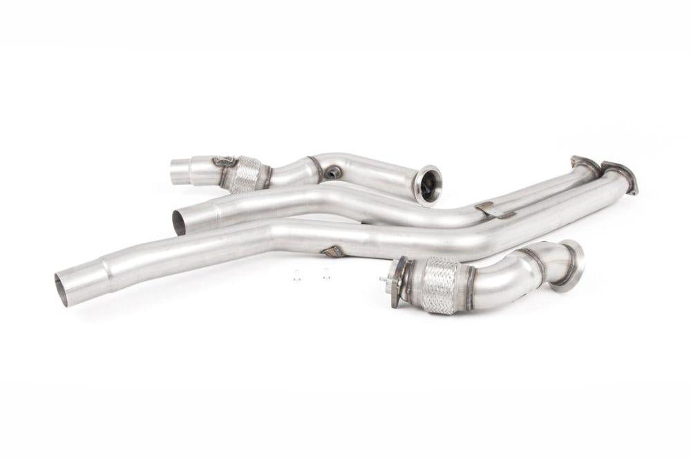 Milltek Large Bore Downpipe w/ Catalyst Delete Pipe (Milltek Cat-Back) for BMW F87 M2 Competition 2018+-Exhaust-Silicon Valley Bimmer