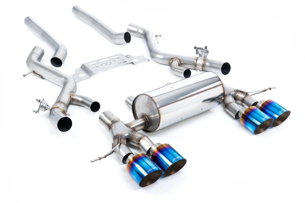 Milltek Non-Resonated Secondary Cat-Back Exhaust System with GT-115 Tips for BMW G87 M2 Coupe 2023+-Exhaust-Silicon Valley Bimmer