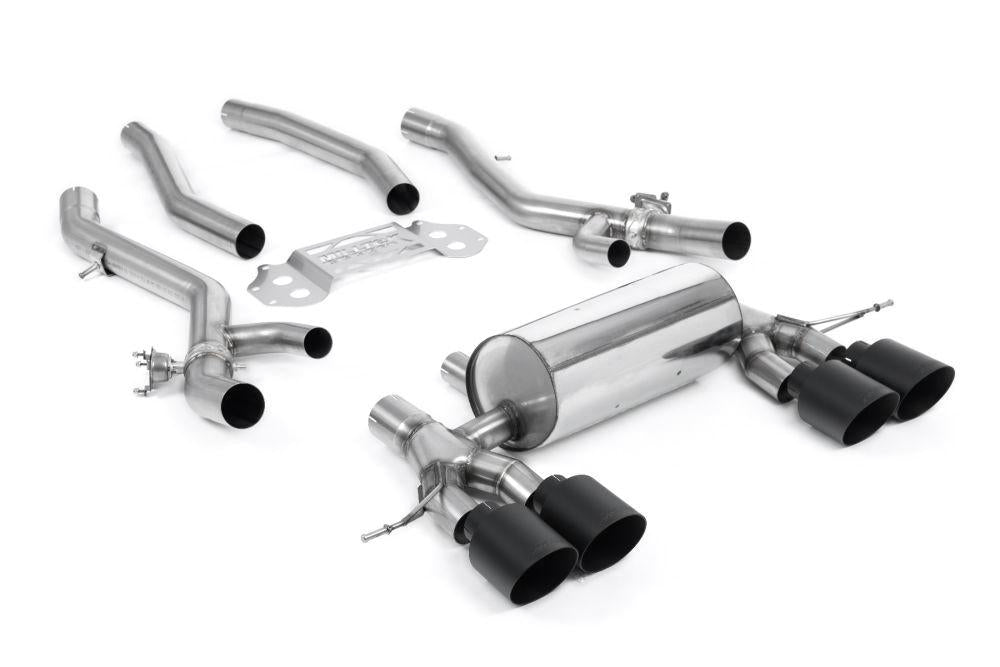 Milltek Secondary Cat-Back Exhaust System with Centre Resonator Bypass & GT-115 Tips for BMW G80 M3 & G82 M4 2021+-Exhaust-Silicon Valley Bimmer