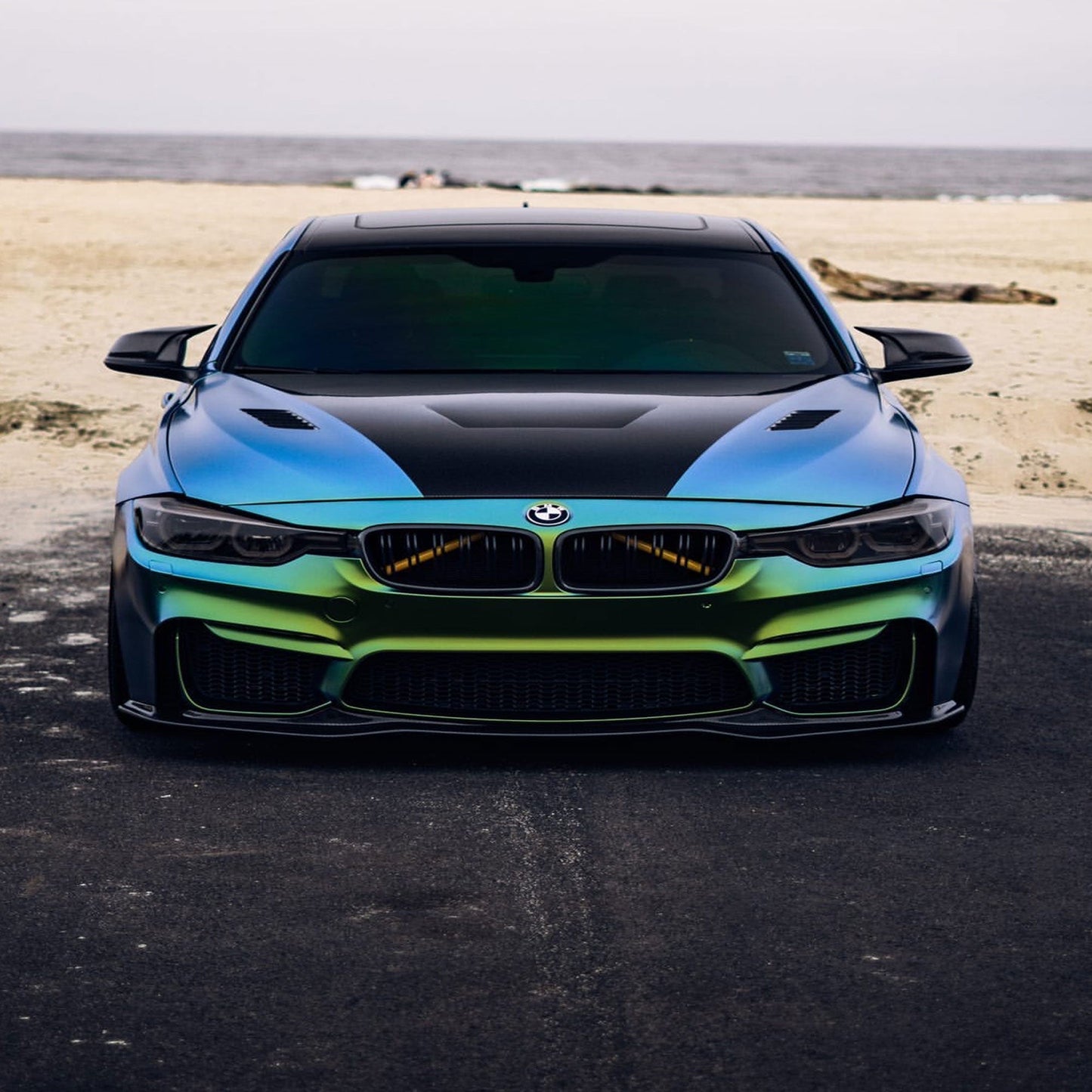 R1 Designed M4 Designed Bumper Carbon Fiber Front Lip-Exterior-Silicon Valley Bimmer