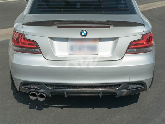 RW Carbon BMW E82 Carbon Fiber M4 Style Trunk Spoiler-Exterior-Silicon Valley Bimmer