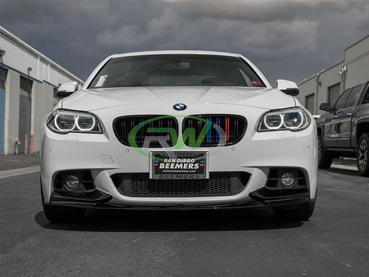 RW Carbon BMW F10 F11 Performance Style Front Lip Spoiler-Exterior-Silicon Valley Bimmer