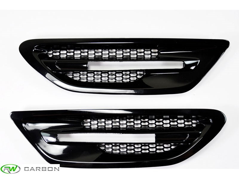 RW Carbon BMW F10 M5 Gloss Black Fender Grilles-Exterior-Silicon Valley Bimmer