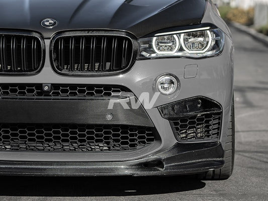 RW Carbon BMW F85 X5M F86 X6M Carbon Fiber Front Bumper Trim-Exterior-Silicon Valley Bimmer