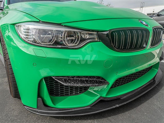 RW Carbon BMW F8X M3/M4 Upper Forged Carbon Fiber Splitters-Exterior-Silicon Valley Bimmer