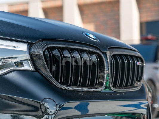 RW Carbon BMW F90 M5 Carbon Fiber Grille Surrounds-Exterior-Silicon Valley Bimmer