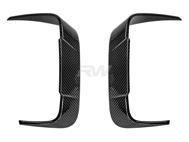 RW Carbon BMW F93 M8 Carbon Fiber Rear Bumper Trims-Exterior-Silicon Valley Bimmer