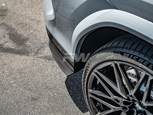 RW Carbon BMW F95 X5M F96 X6M Carbon Fiber Rear Splitters-Exterior-Silicon Valley Bimmer