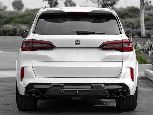 RW Carbon BMW F95 X5M F96 X6M DTM Carbon Fiber Diffuser-Exterior-Silicon Valley Bimmer