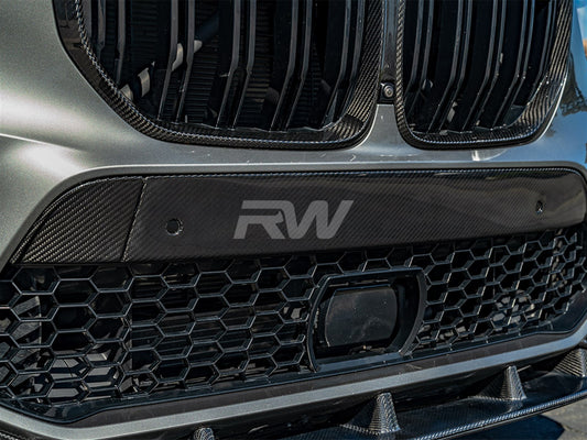 RW Carbon BMW F95 X5M Pre LCI CF Front Bumper Trim-Exterior-Silicon Valley Bimmer