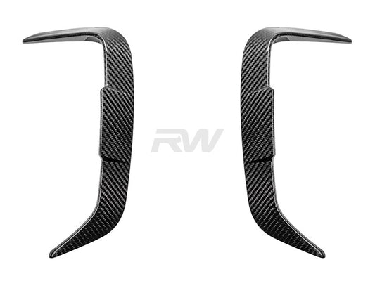 RW Carbon BMW F97 X3M LCI Carbon Fiber Rear Bumper Trims-Exterior-Silicon Valley Bimmer