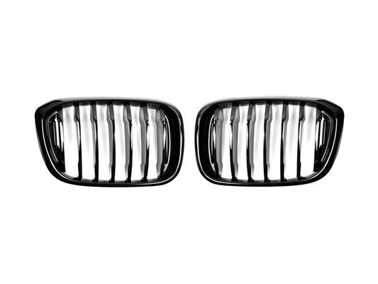 RW Carbon BMW G01 X3 G02 X4 Gloss Black Grilles-Exterior-Silicon Valley Bimmer