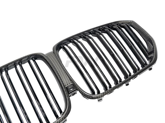 RW Carbon BMW G05 F95 Pre LCI Dual Slat Carbon Fiber Grilles-Exterior-Silicon Valley Bimmer