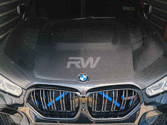 RW Carbon BMW G05 X5 F95 X5M Carbon Fiber Hood-Exterior-Silicon Valley Bimmer