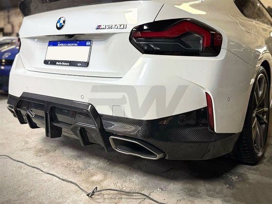 RW Carbon BMW G42 2-Series DTM Carbon Fiber Diffuser-Exterior-Silicon Valley Bimmer