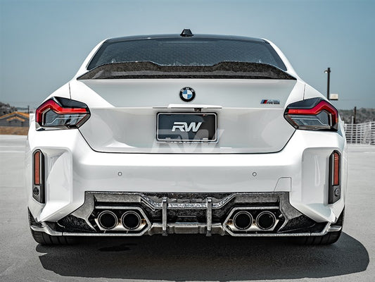 RW Carbon BMW G87 M2 G42 Forged Carbon Perf Style Trunk Spoiler-Exterior-Silicon Valley Bimmer