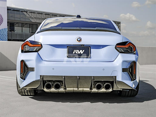 RW Carbon BMW G87 M2 G42 RWS Dry Carbon Fiber Trunk Spoiler-Exterior-Silicon Valley Bimmer