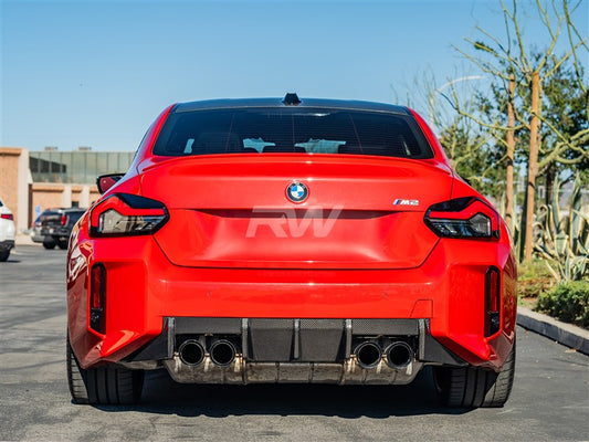 RW Carbon BMW G87 M2 Performance Style Carbon Fiber Diffuser-Exterior-Silicon Valley Bimmer