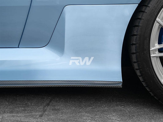 RW Carbon BMW G87 M2 RWS Dry CF Side Skirt Extensions-Exterior-Silicon Valley Bimmer