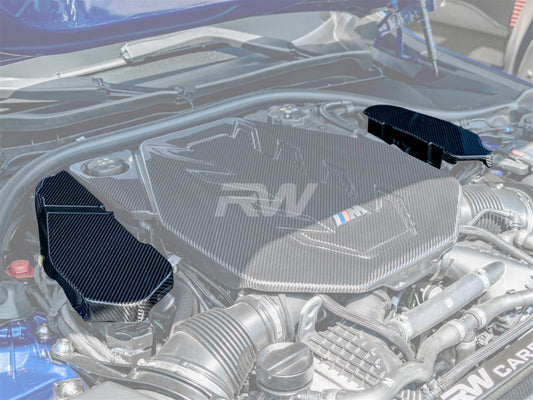 RW Carbon BMW G90 G99 M5 Carbon Engine Cover Trim Kit-Exterior-Silicon Valley Bimmer