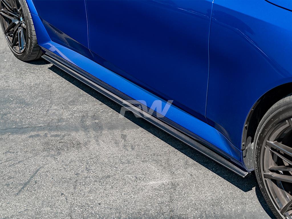 RW Carbon BMW G90/G99 M5 RWS CF Side Skirt Extensions-Exterior-Silicon Valley Bimmer