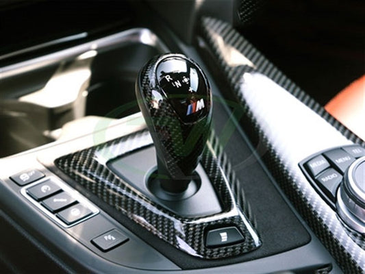 RW Carbon Carbon Fiber Alcantara Shift Console Trim BMW F8x-Interior-Silicon Valley Bimmer