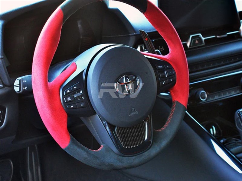 RW Carbon Toyota Supra A90 Carbon Fiber Steering Wheel Trim-Interior-Silicon Valley Bimmer