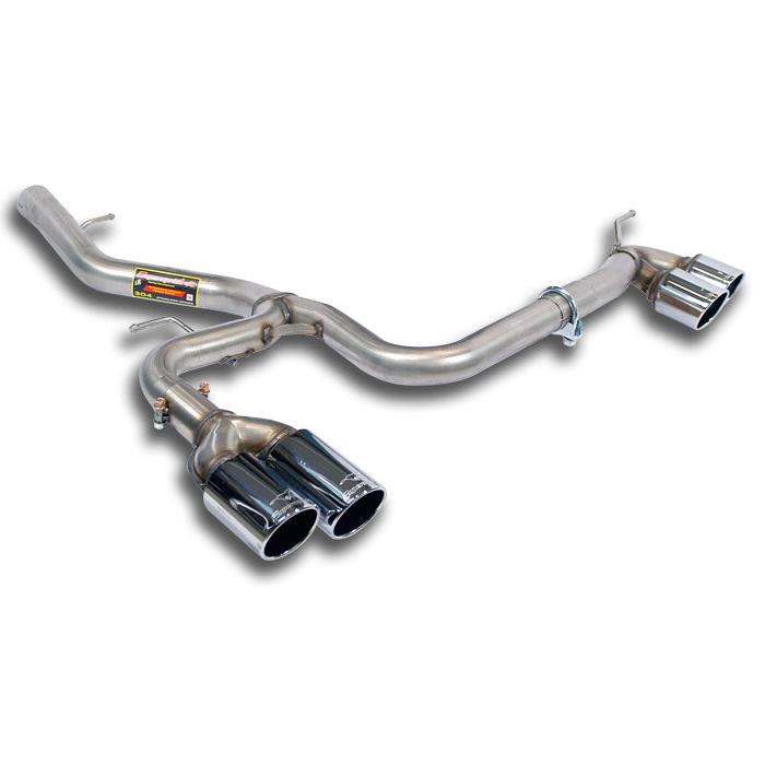 Supersprint BMW E81 Rear Pipes Right oo80 - Leftoo80 (Muffler Delete)-Exhaust-Silicon Valley Bimmer