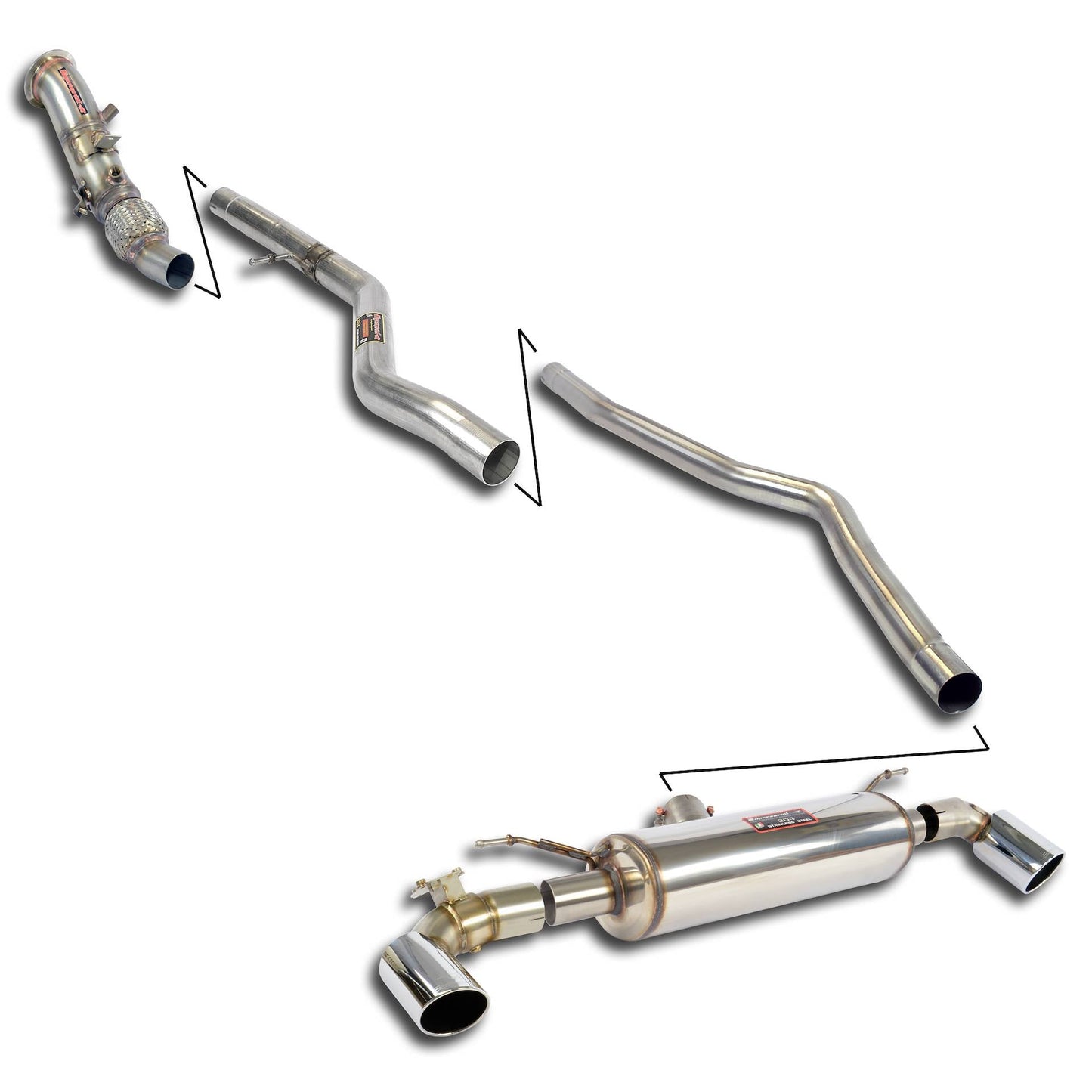 Supersprint BMW F20 / F21 -> 2015 Track Performance Pack With Valve (Automatic Gearbox)-Exhaust-Silicon Valley Bimmer