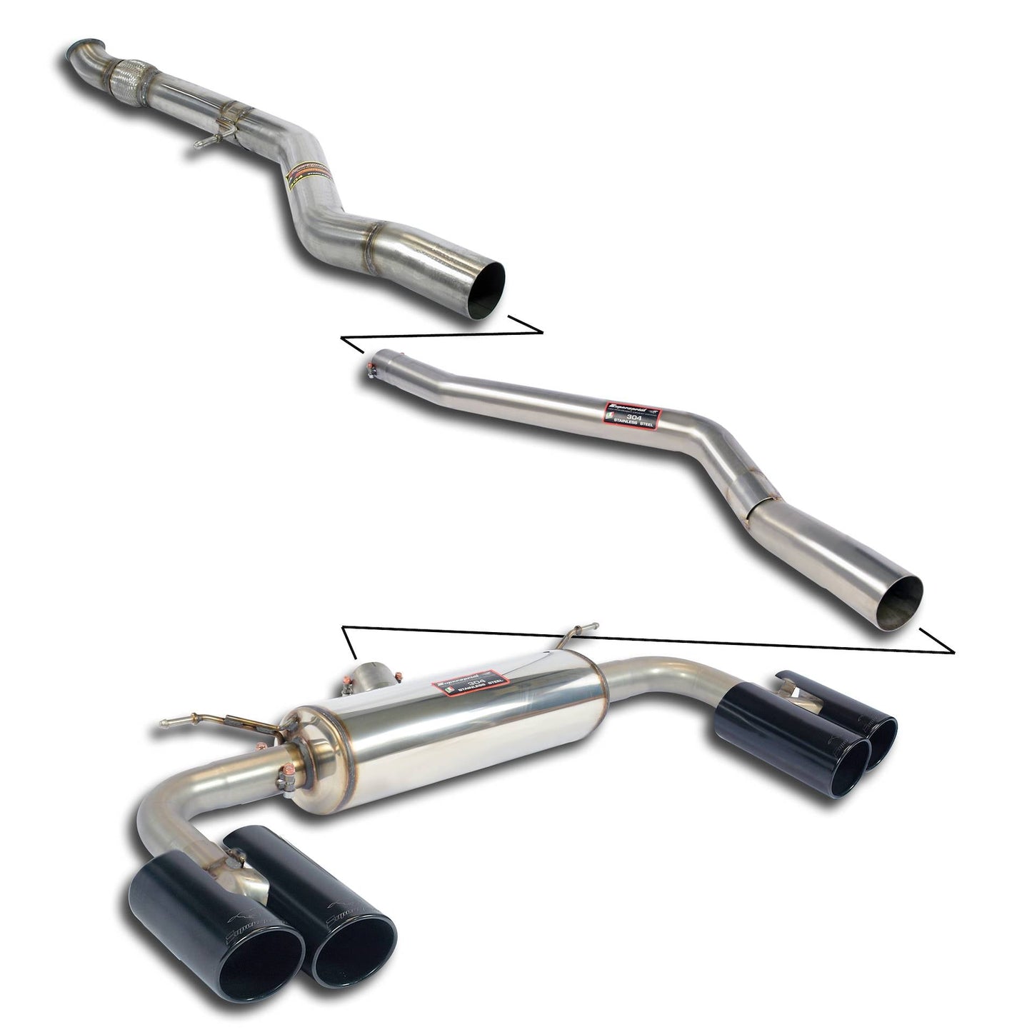 Supersprint BMW F87 M2 (N55) Race Cat-Back-Exhaust-Silicon Valley Bimmer