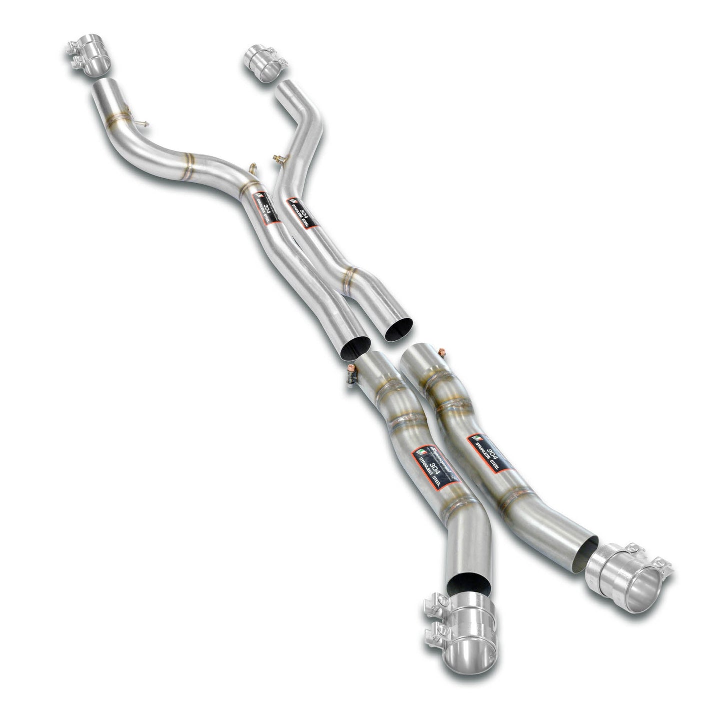 Supersprint BMW G87 M2 Straight Pipe Race Package Deletes the mid resonator Accepts the Std - Oem muffler-Exhaust-Silicon Valley Bimmer