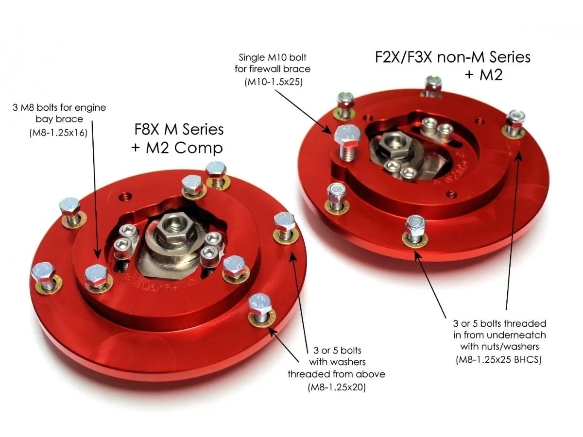 Vorshlag BMW F8X Series M2C/M3/M4 Camber Plates & OEM Perches-Suspension-Silicon Valley Bimmer