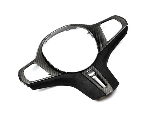 AutoTecknic F95 X5M / F96 X6M - Carbon Alcantara Steering Wheel Trim