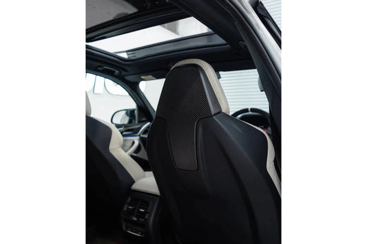 BMW 2 Series G42, M3 G80, M4 G82, M2 G87 Pre-Preg Matte Carbon Fiber Seat Back Cover by TRE (2018+)
