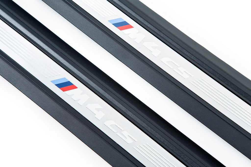 BMW F82 M4 CS Door Sill Set-Interior-Silicon Valley Bimmer
