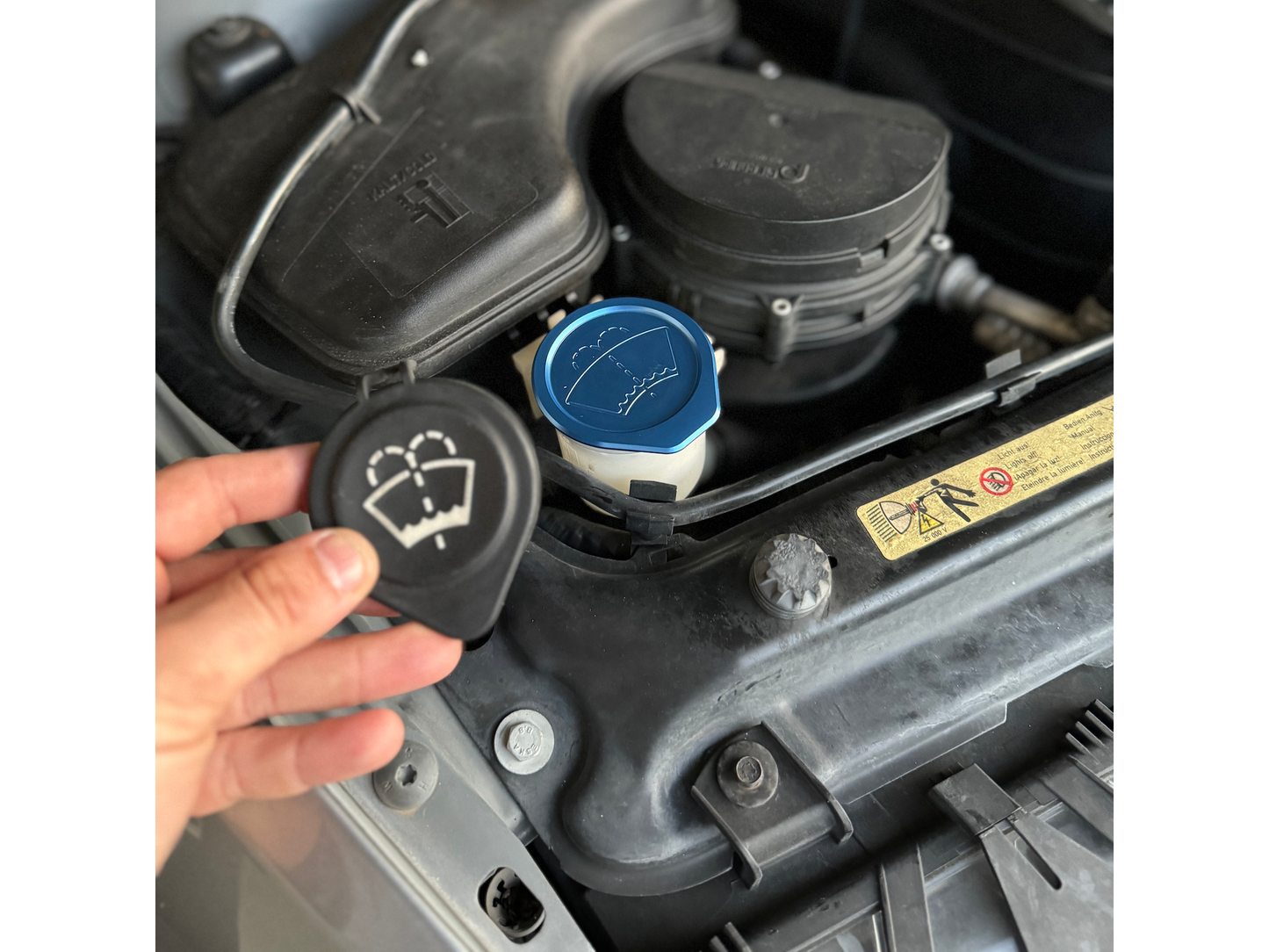 Billet Aluminum Windshield Washer Cap E46 E53-Exterior-Silicon Valley Bimmer