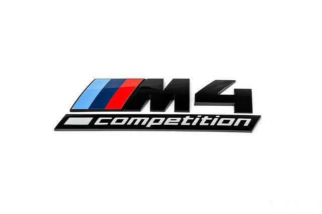 IND F82 M4 Competition Trunk Emblem - Gloss Black