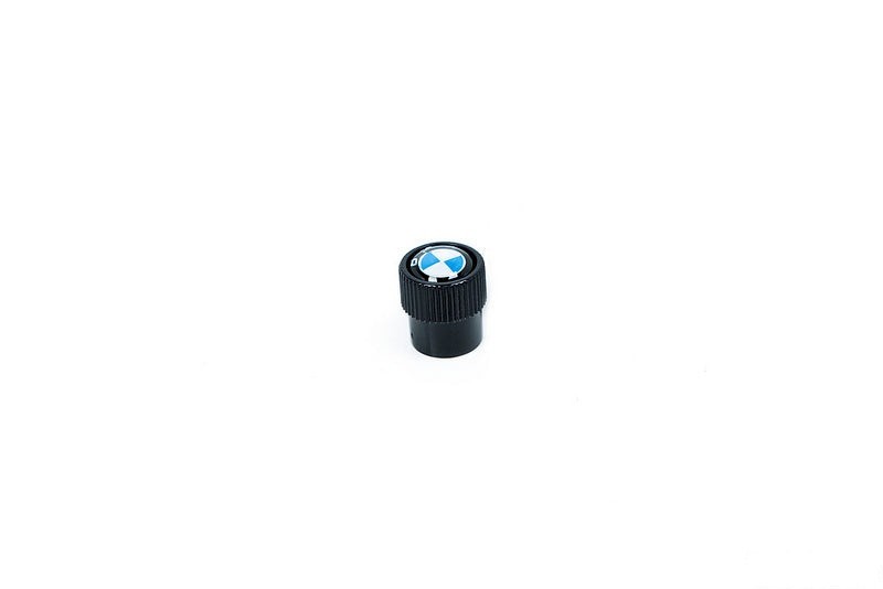 BMW Roundel Valve Stem Cap Set - Black