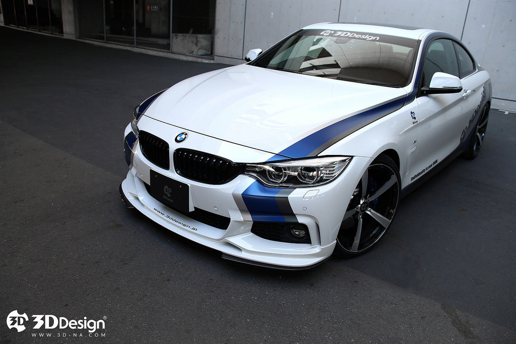 3D Design F32 / F36 4-Series M-Sport Carbon Under Splitter Set-Exterior-Silicon Valley Bimmer