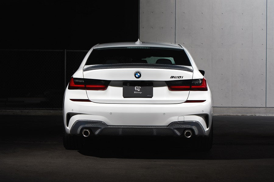 3D Design G20 3-Series M-Sport Carbon Rear Diffuser-Exterior-Silicon Valley Bimmer