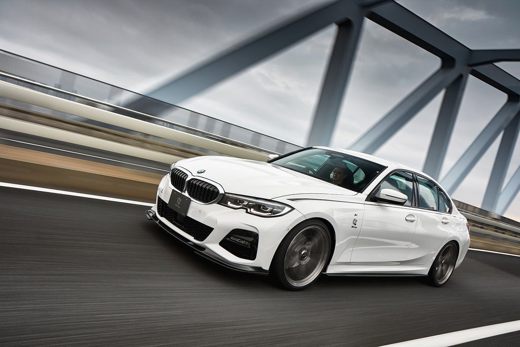 3D Design G20 / G21 3-Series M-Sport Carbon Under Splitter Set-Exterior-Silicon Valley Bimmer