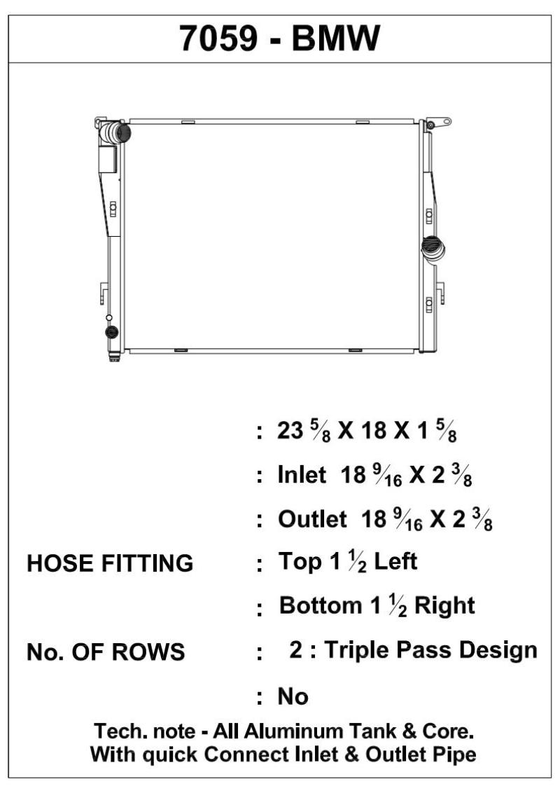 CSF E9X M3 Triple-Pass High Performance Radiator